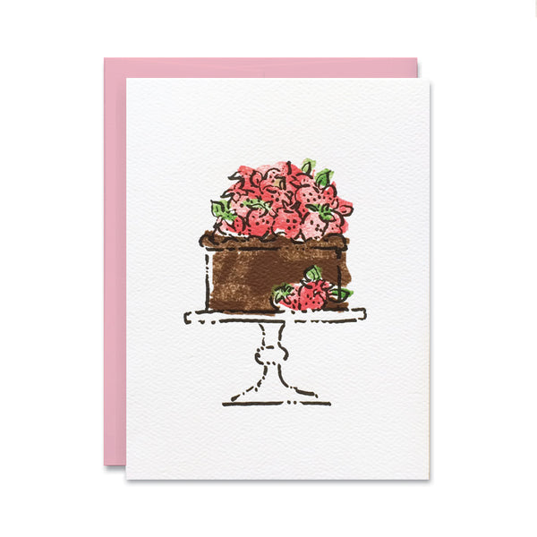 Strawberry chocolate cake