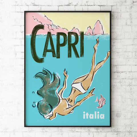 Capri - 18x24" poster