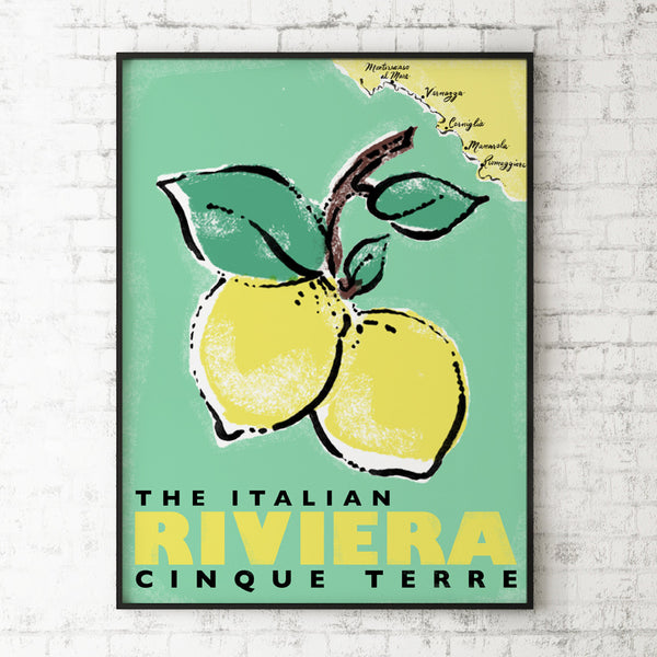 Italian Riviera - 18x24" poster