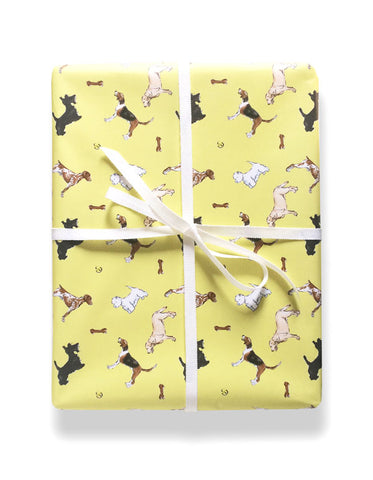 Yellow buddy gift wrap by Capri LUna