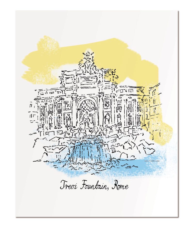 Trevi Fountain - 11x14" art print