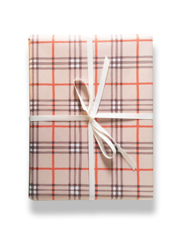 Tartan plaid gift wrap by Capri Luna